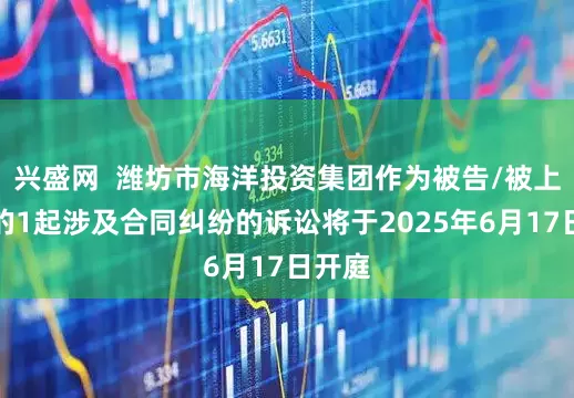 兴盛网  潍坊市海洋投资集团作为被告/被上诉人的1起涉及合同纠纷的诉讼将于2025年6月17日开庭